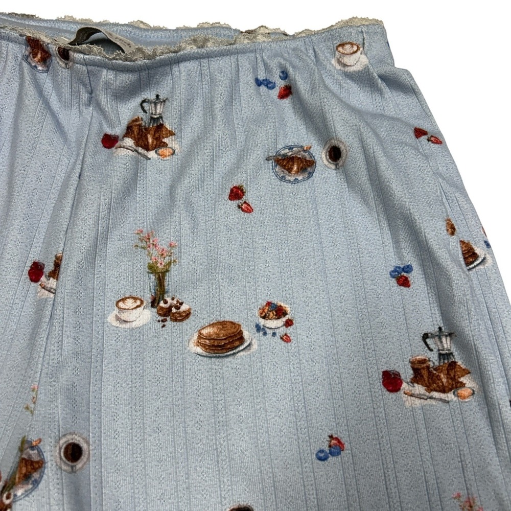 Abercrombie & Fitch Lounge Collection Pants Size Medium Pointelle Wide Leg Sleep - Picture 9 of 15